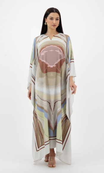En&Ay Scarf Style Printed Design beige