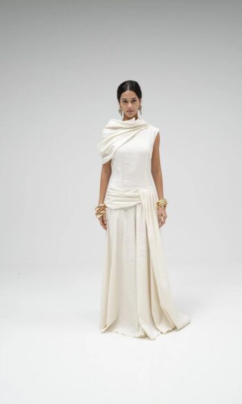Off White Evening Dress